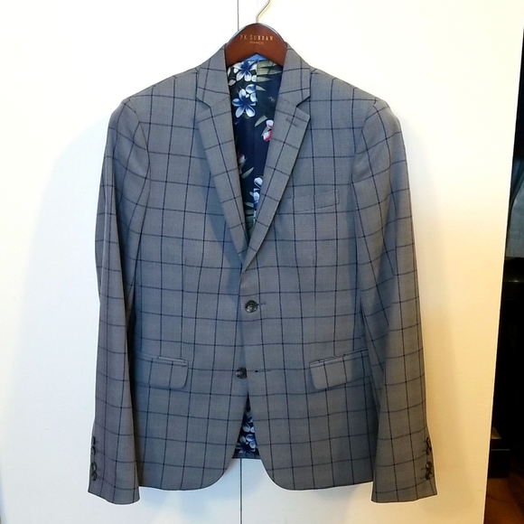 RW&Co size 36 P.K. Subban collab blue check blazer - Picture 1 of 5